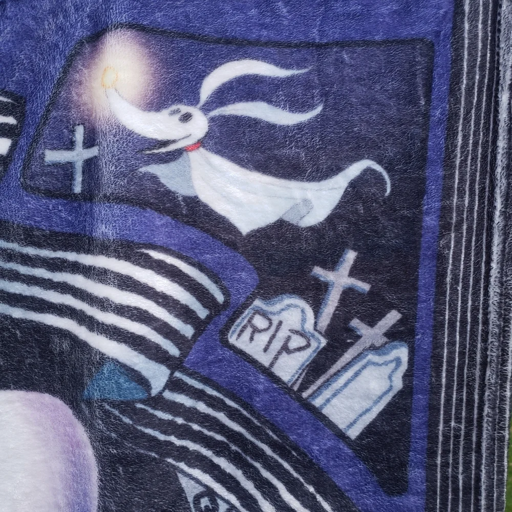 The Nightmare Before Christmas Jack & Sally Soft Fleece Throw Blanket